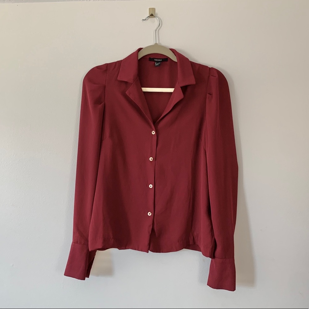 Gorgeous Burgundy Blouse